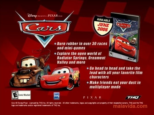 Disney/Pixar Cars Download (2006 Simulation Game)