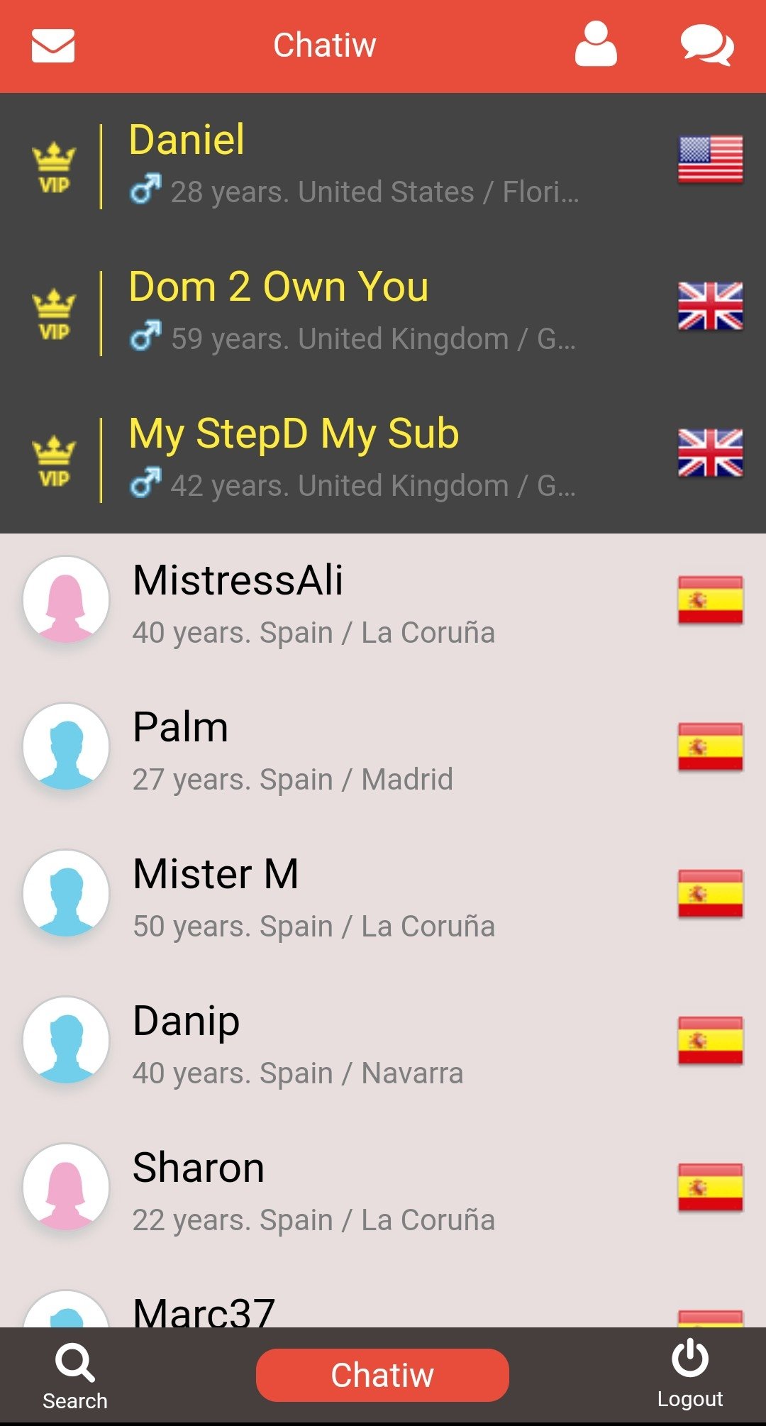 Chatiw is an application for chatting with people from all over the world u...