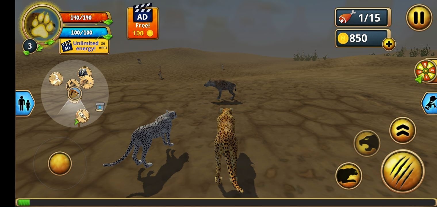 wild cheetah sim 3d game