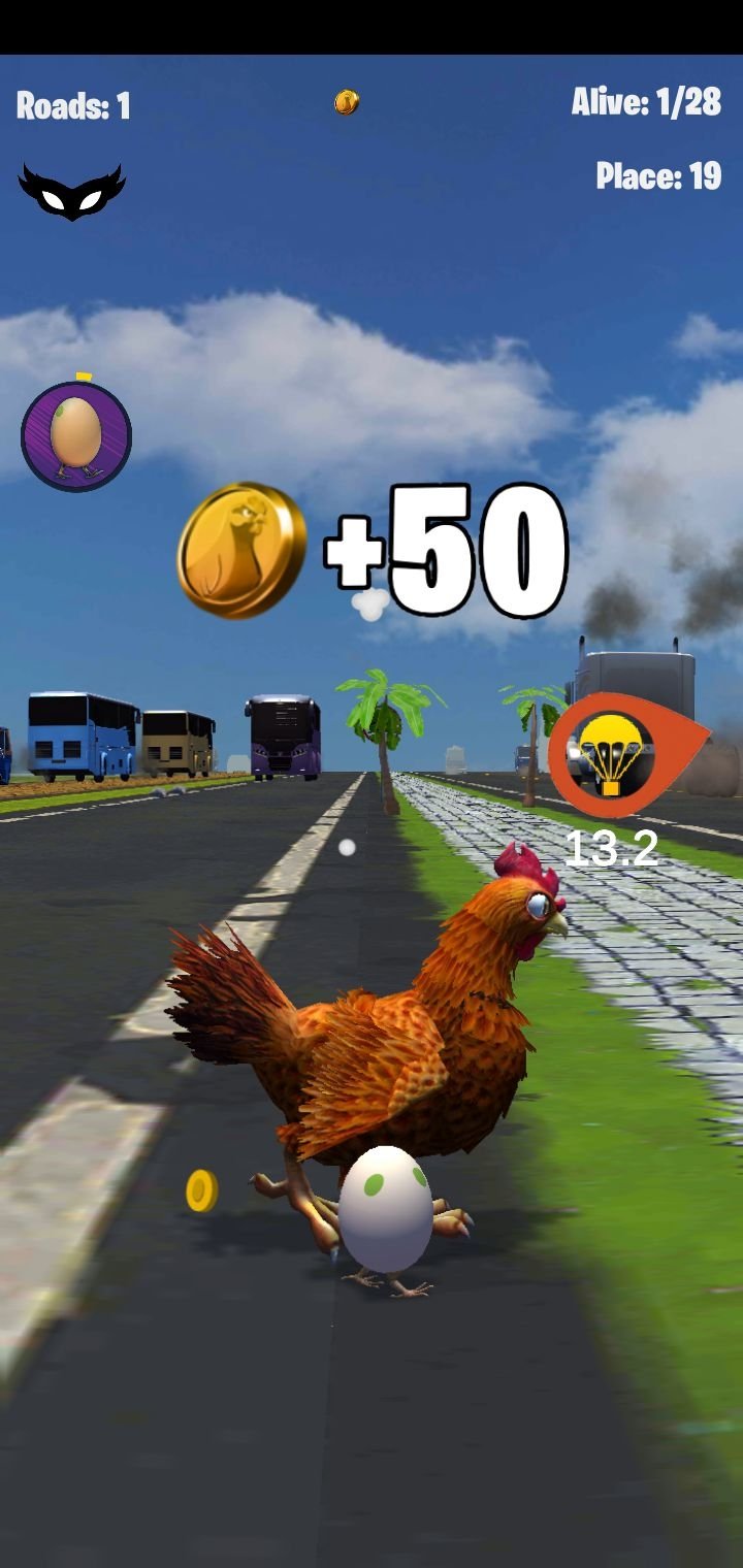 jogo da galinha atravessando a rua. quase um pro player #chicken #ch