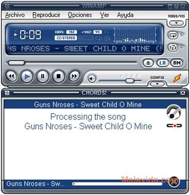 easy chords winamp plugin