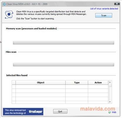 Download Clean Virus MSN latest Version