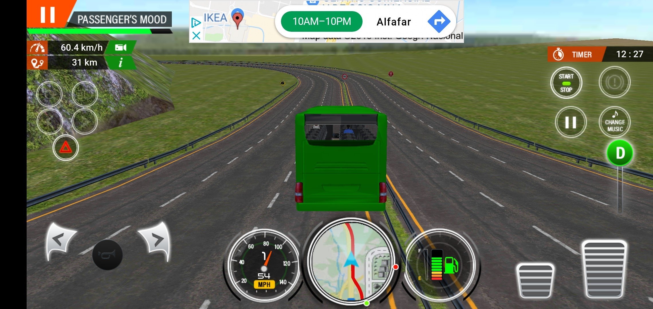 coach bus driving simulator 2018 mod apk