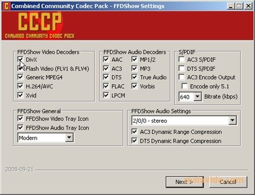 combined local area codec pac