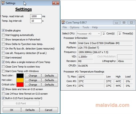 download the new version for windows Core Temp 1.18.1