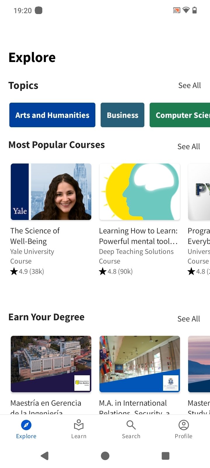 Coursera Android