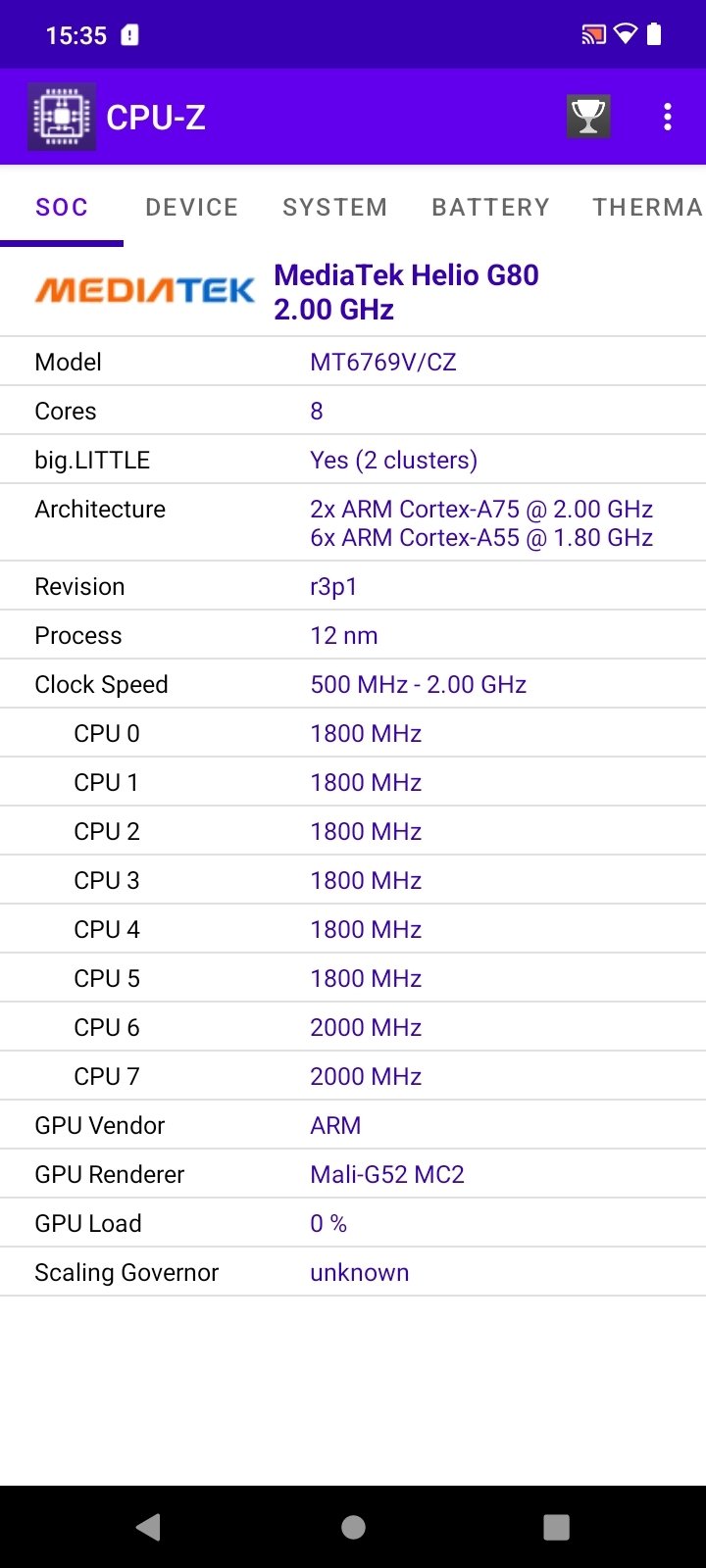 CPU-Z Android 