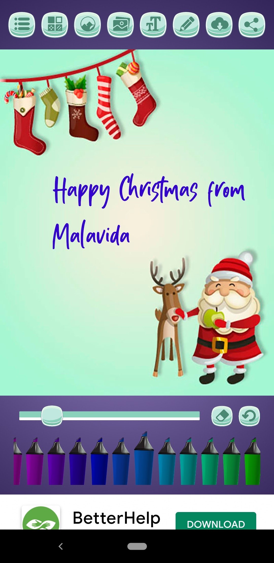 Create Christmas Cards Android