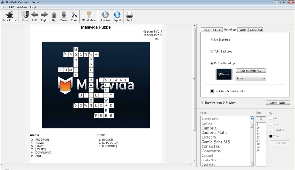 licencia para crossword forge