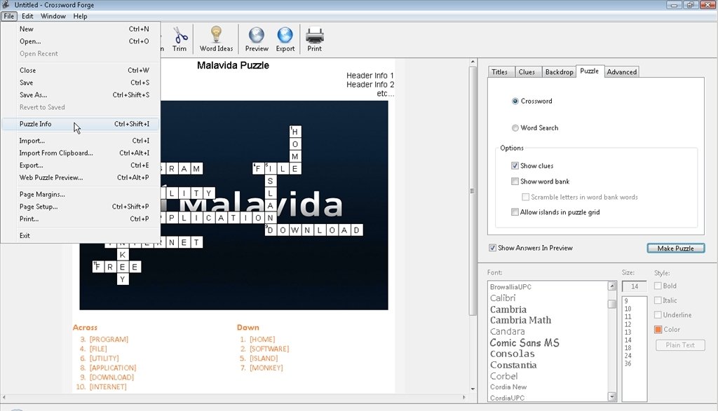 crossword forge portable.zip