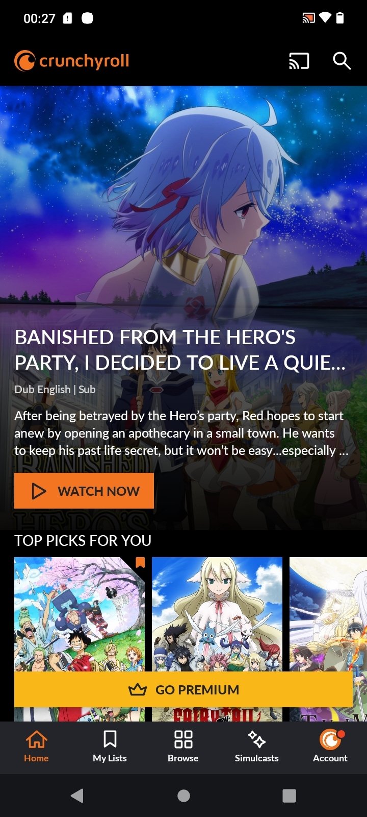 Baixar Crunchyroll 3.45 Android - Download APK Grátis