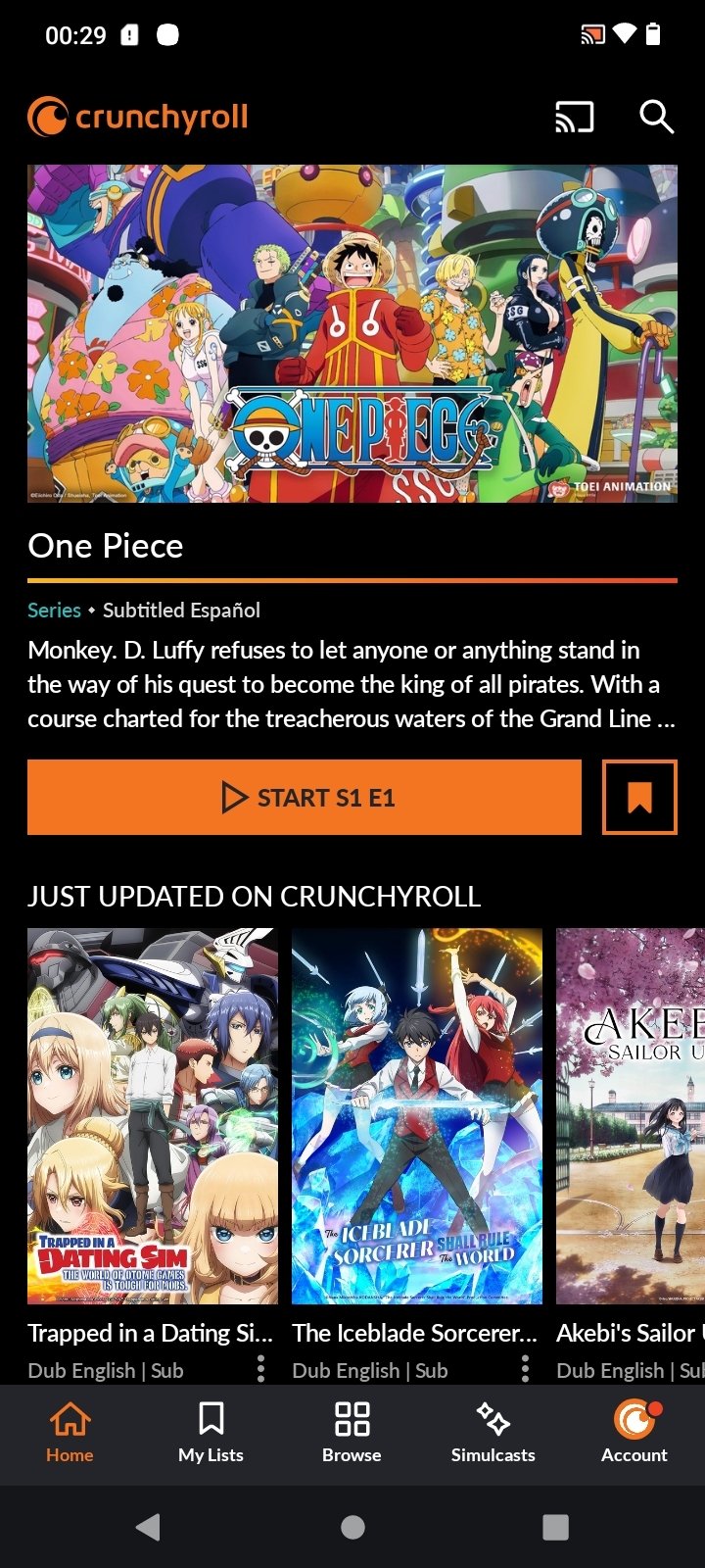 Crunchyroll::Appstore for Android