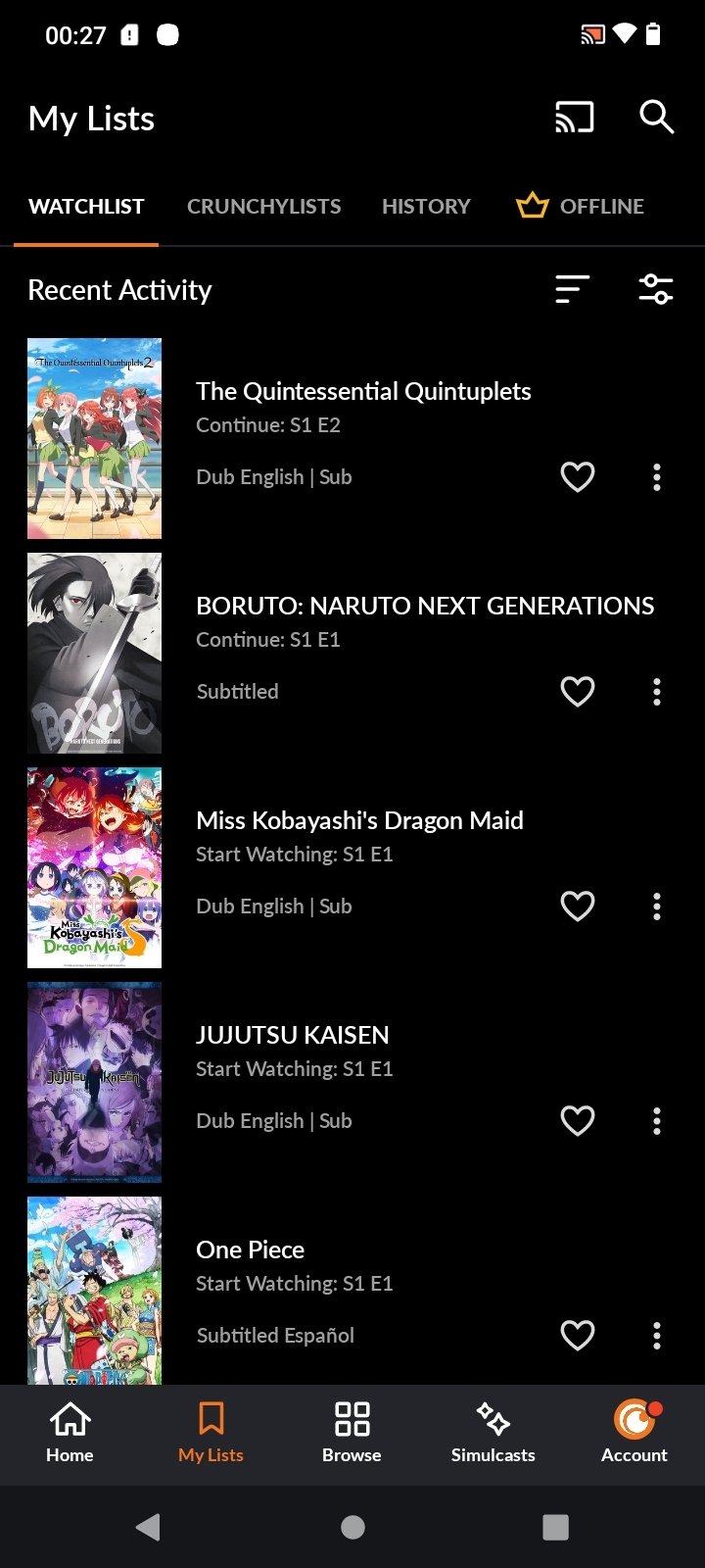 Baixar Crunchyroll 3.45 Android - Download APK Grátis