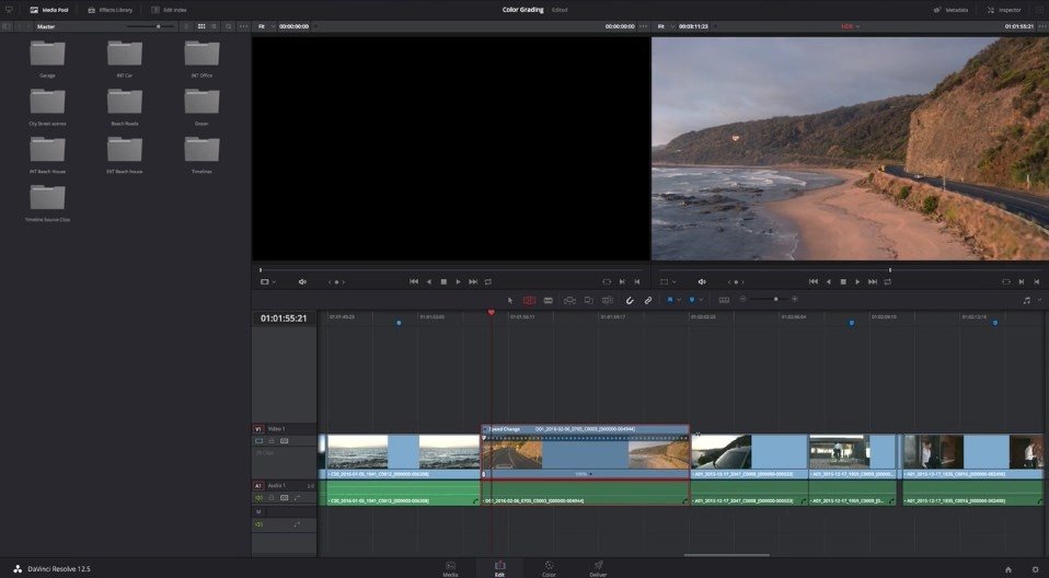 how to show editing in davinci resolve