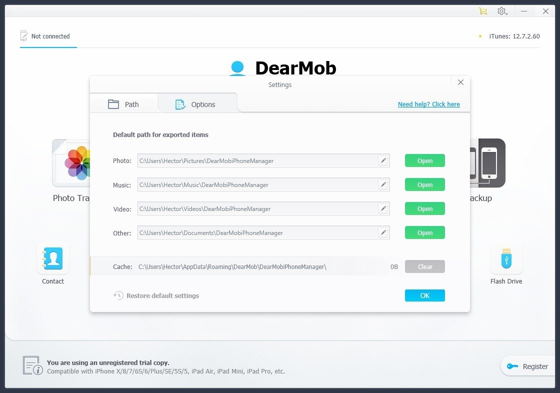 Dearmob iphone manager for windows