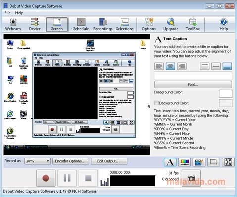 debut video software download
