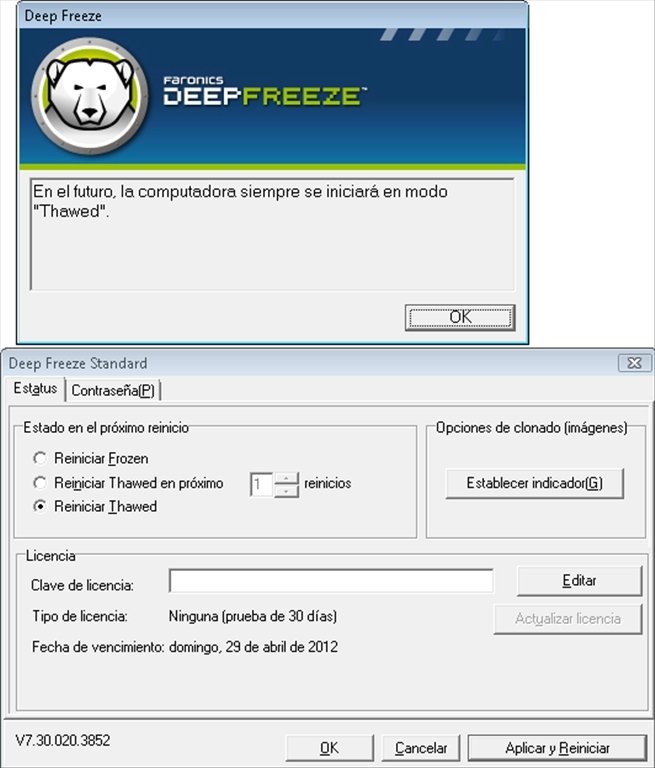 logiciel pour desactiver deep freez