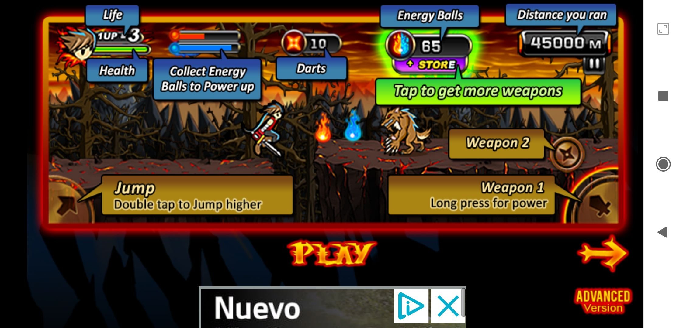 devil ninja 2 cheat codes