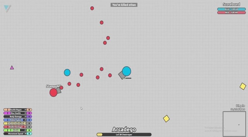 Download Diep.io MOD + APK v2.0.1 (Unlimited Skill Points) For Android