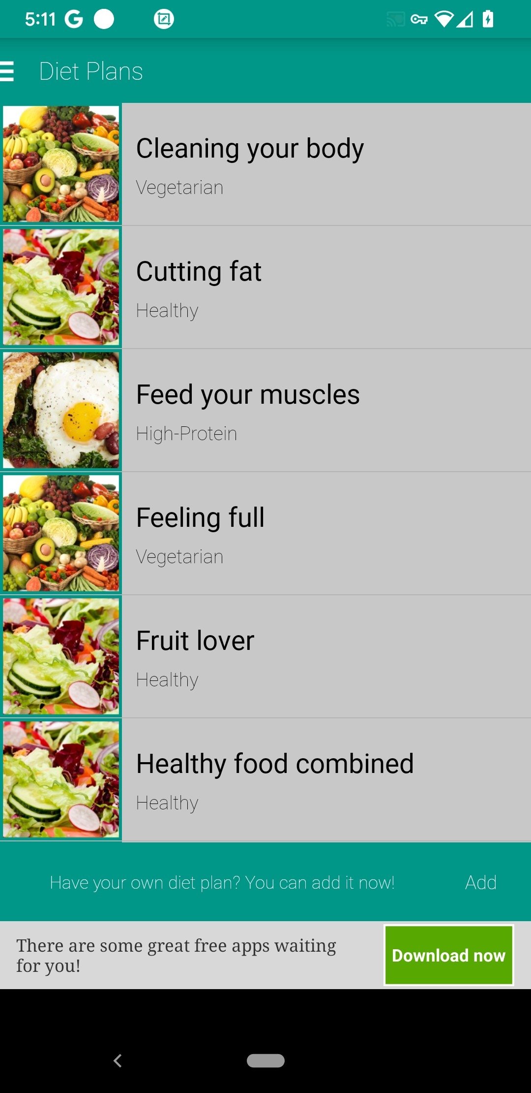 Diet Assistant Android