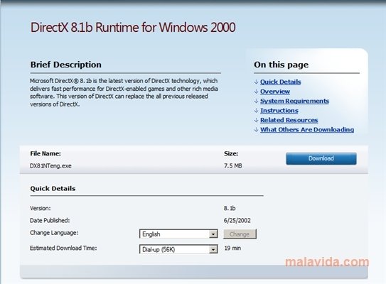 Change / Hack the DirectX version in Windows 2000 - BetaArchive