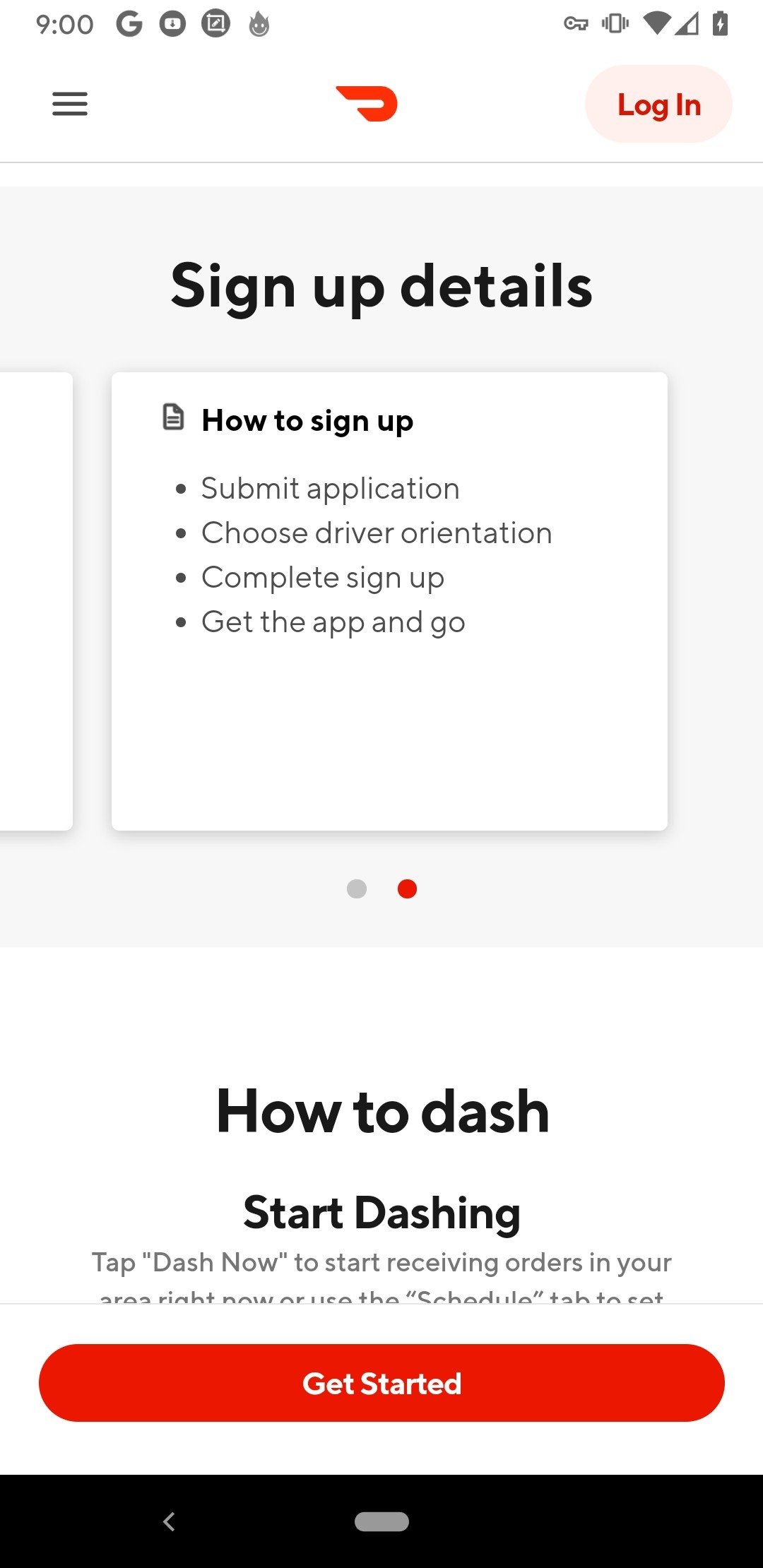 Log In - DoorDash