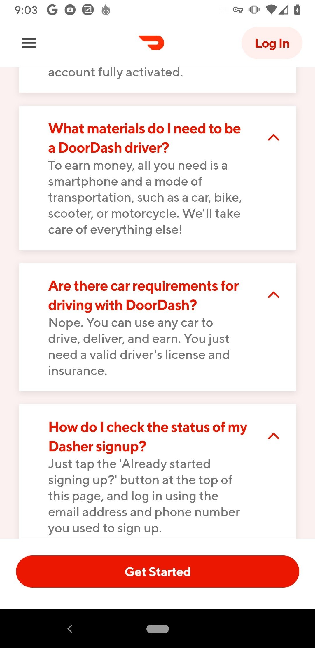 DoorDash Driver(Dasher) Support