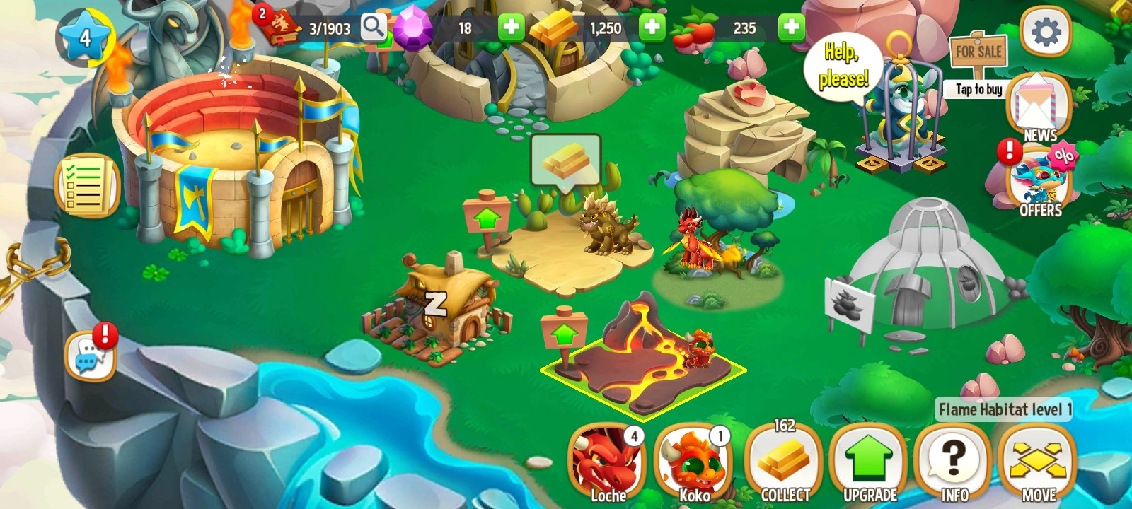 online dragon city building game