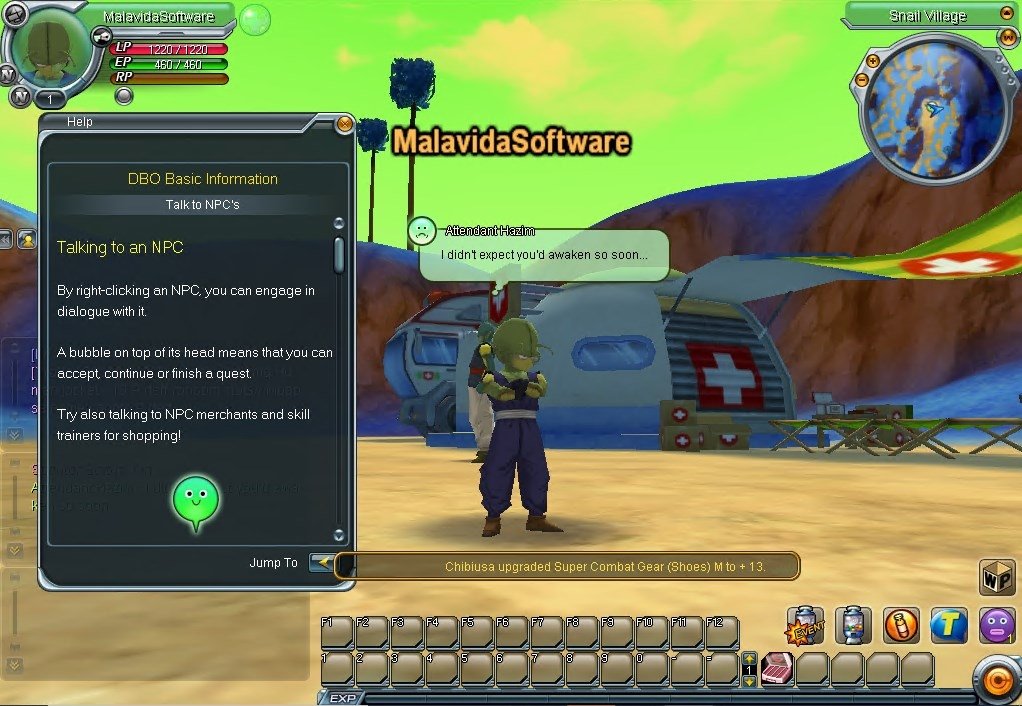 Sleopand: MMO de navegador: Dragon Ball Z RPG Online