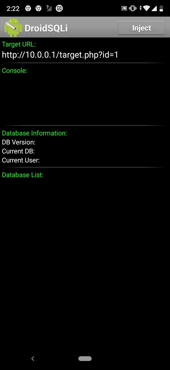 Droid SQLi Android 