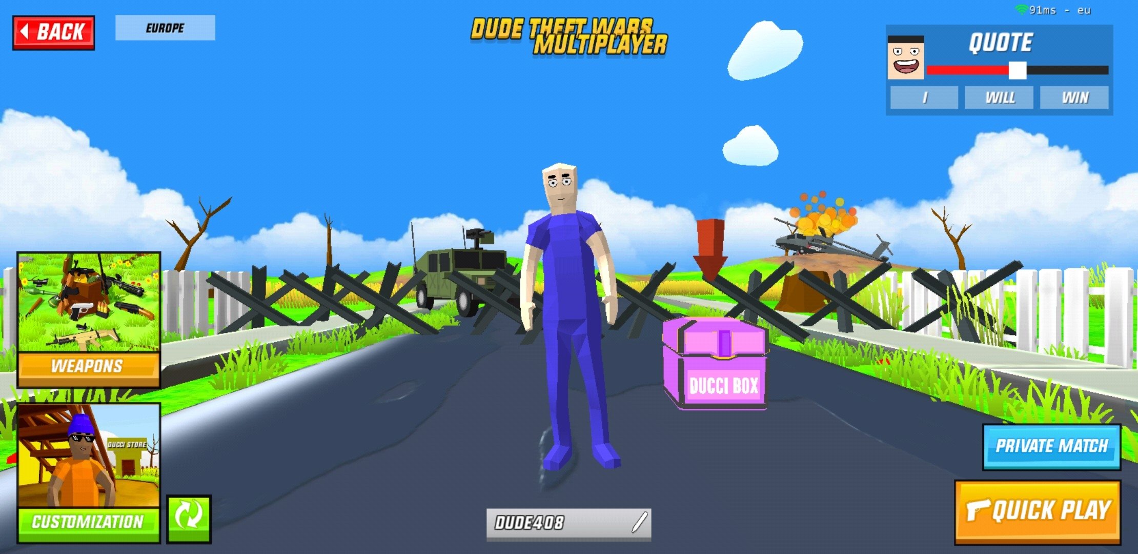 Dude Theft Wars Mod Apk with Unlimited Money in 2023