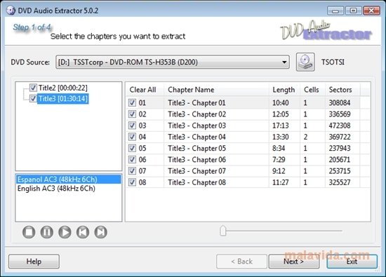 Dvd Audio Extractor 7 6 0 Pc用ダウンロード無料