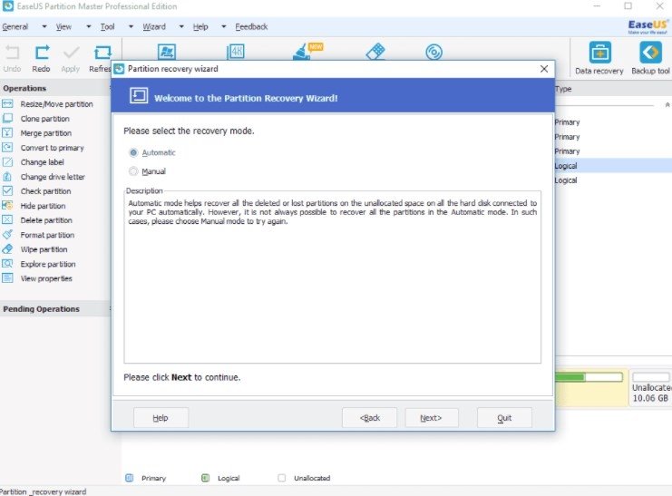EASEUS Partition Master 17.9 free downloads