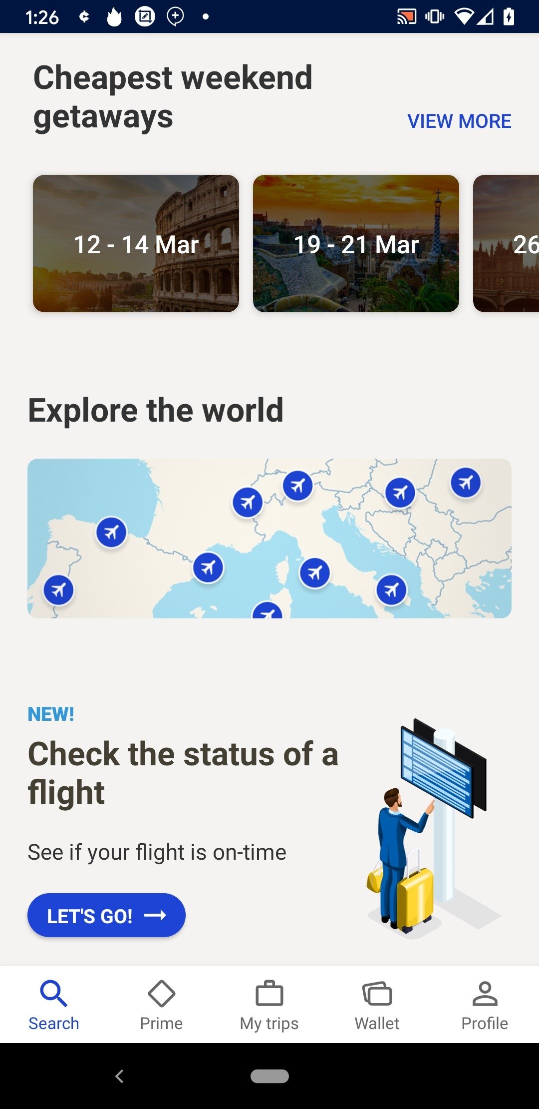 eDreams Flights, Hotels & Cars Android 