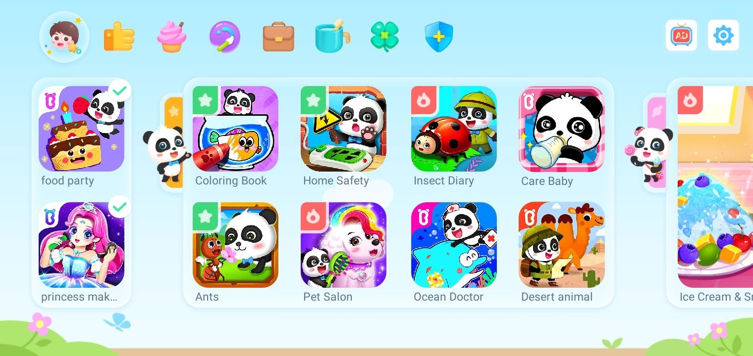 Mundo do Bebê Panda - Festa da Comida Jogo Infantil para Android