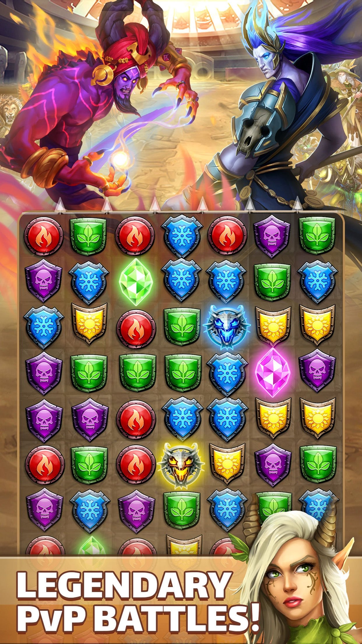 Empire & Puzzles RPG Quest Скачать для iPhone бесплатно