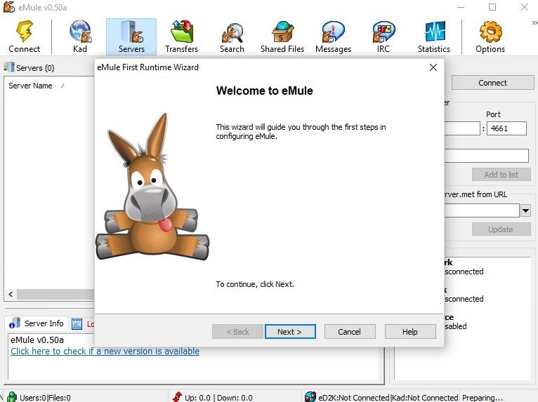 eMule Portable 0.50a Download for PC Free