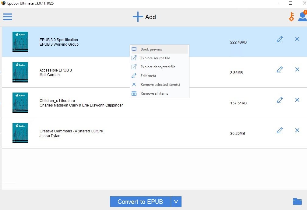 Download Epubor Ultimate 3.0.13.511 -  Download Windows Free PC