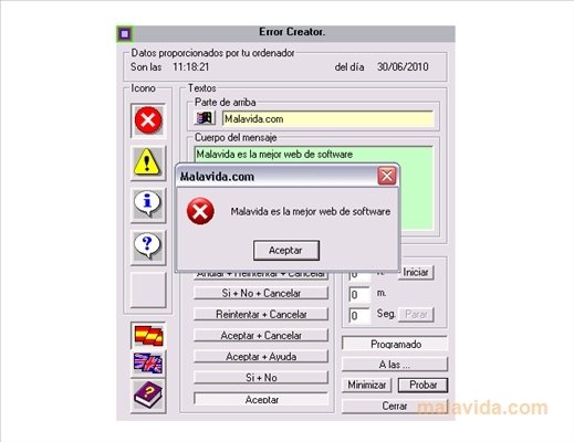 windows error message maker online