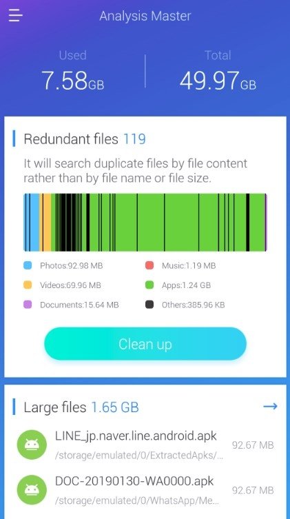 ES Disk Analyzer Android 