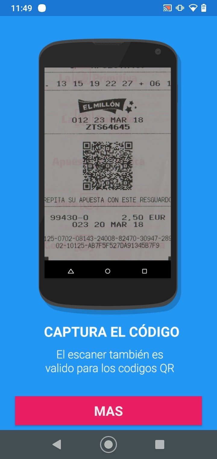 Descargar Esc ner De Loter as Y Apuestas 1 8 APK Gratis Para Android