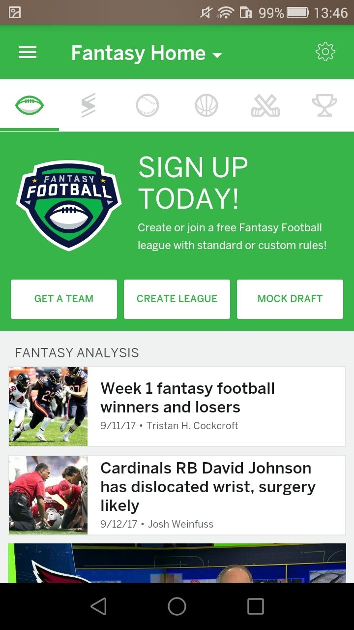 ESPN Fantasy Sports Android