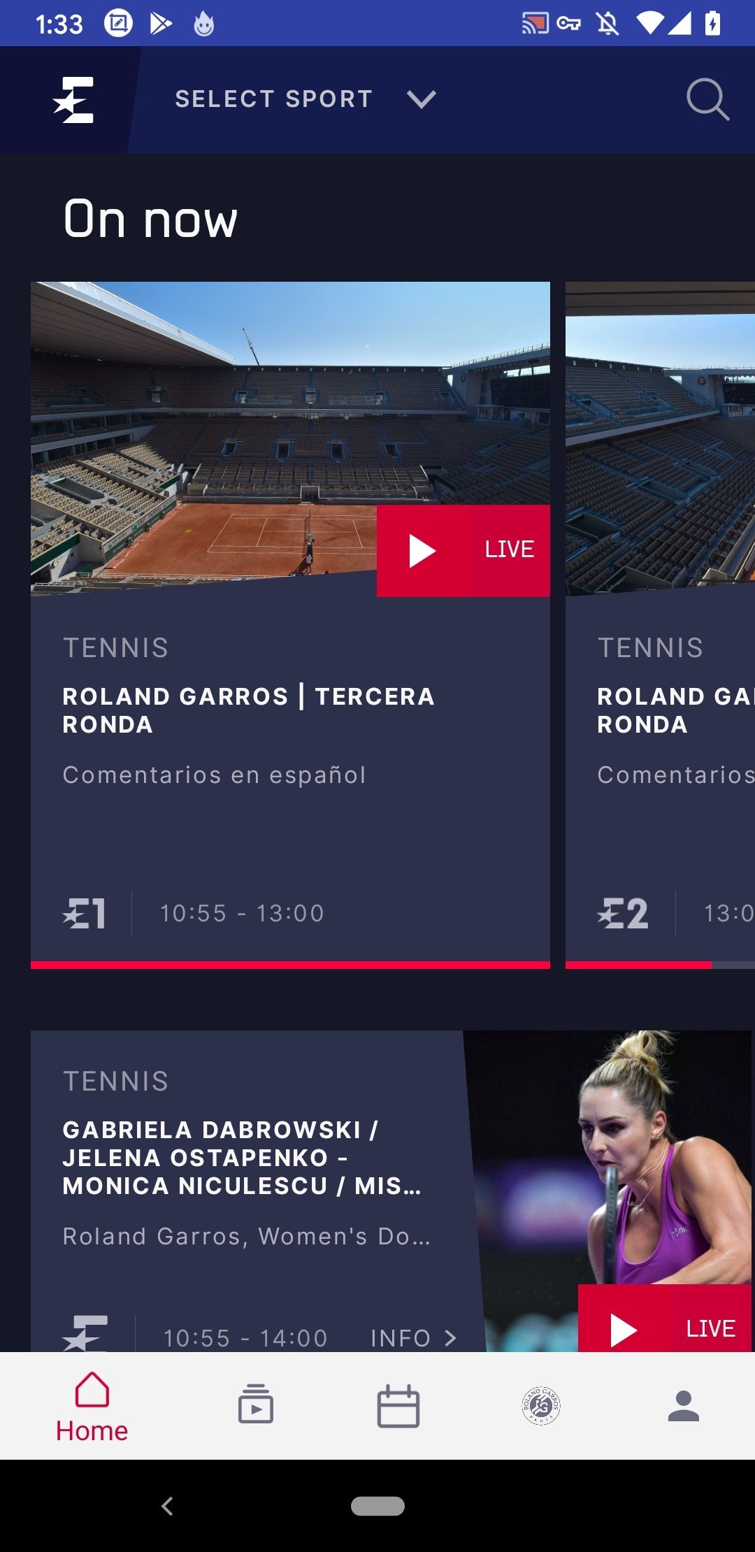 Eurosport Player Android 