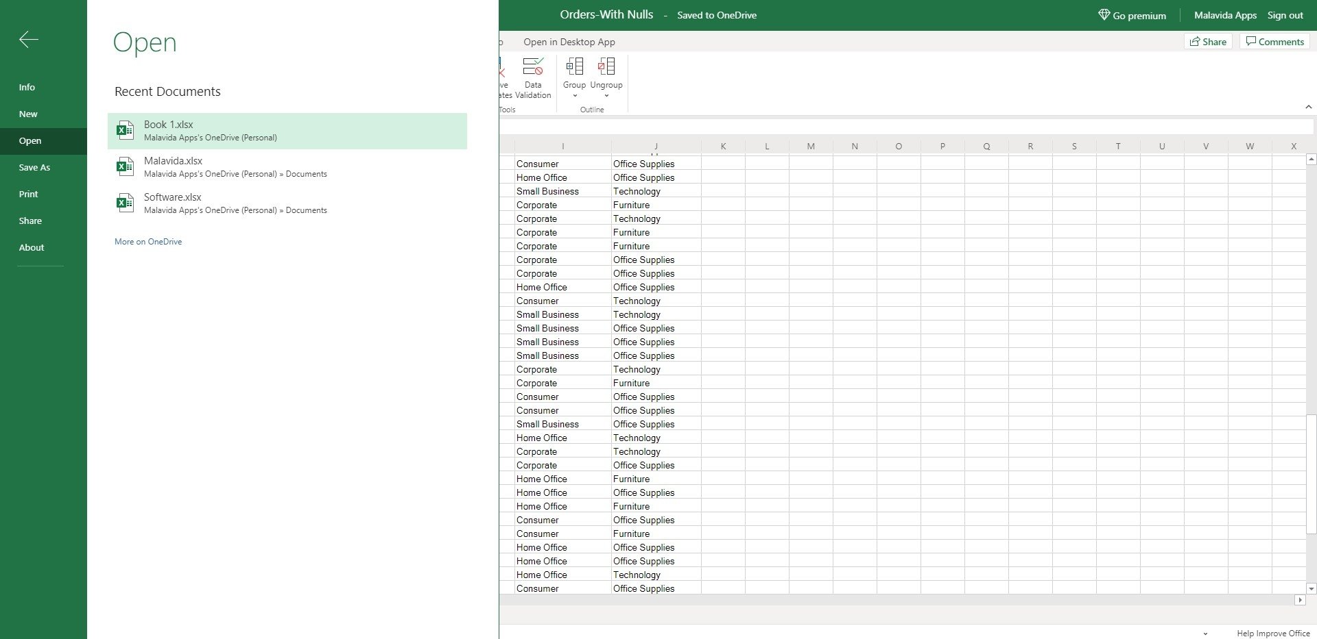 excel online free