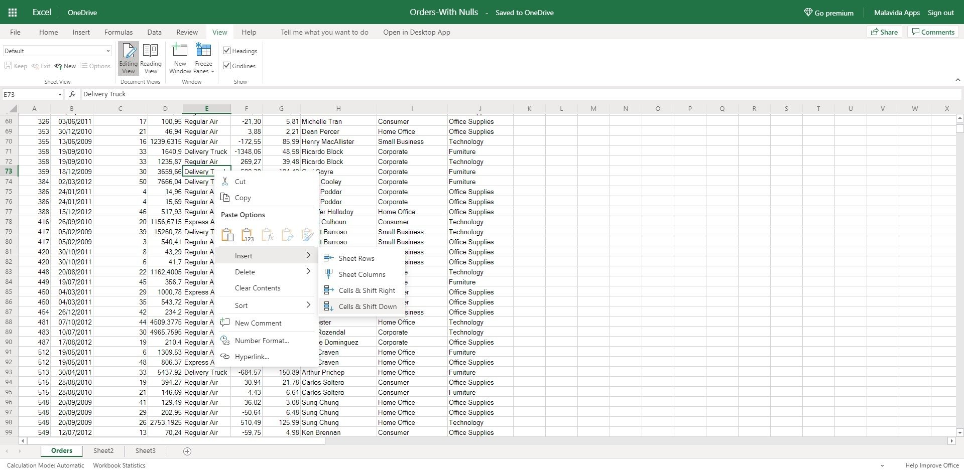 microsoft excel online