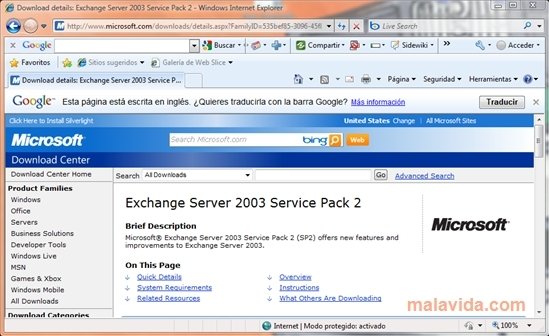 Exchange Server Service Pack 2