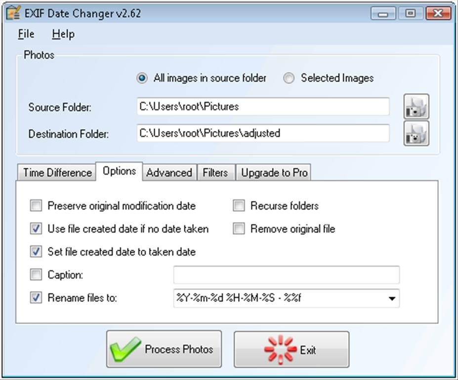 exif date changer free