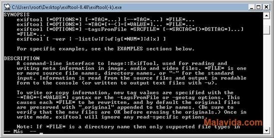 download the last version for windows ExifTool 12.68