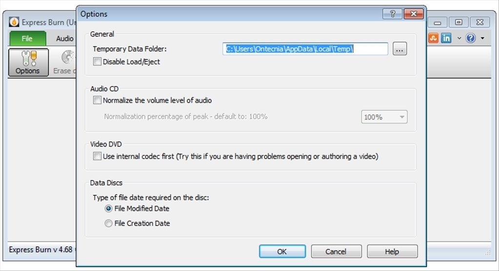 express burn registration code key