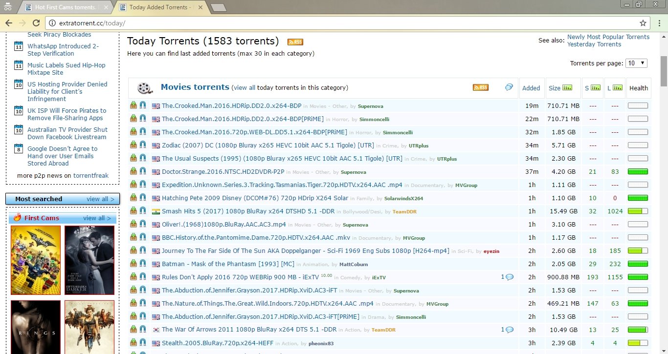 extratorrents download free series